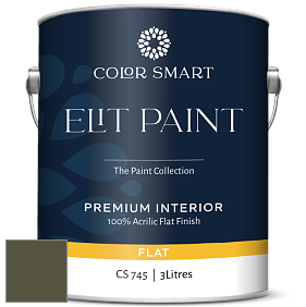 COLOR SMART CS 745 ELIT PAINT глубокоматовая моющаяся краска цвет NCS S 7020-G50Y 