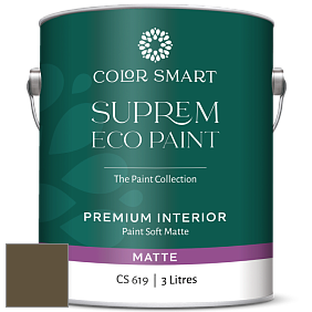 COLOR SMART CS 619 SUPREM ECO PAINT матовая краска цвет NCS S 7020-G90Y 