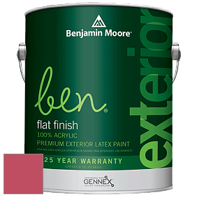 Benjamin Moore Ben 541 Waterborne Exterior Flat Finish краска цвет 2003-30 Berry Wine
