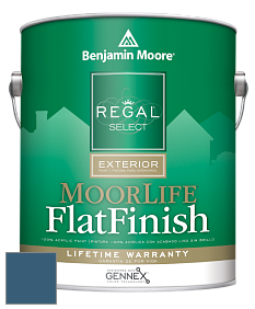 Benjamin Moore W105 Regal Select Exterior Paint-MoorLife Flat Finish краска цвет 805 New York State of Mind