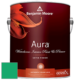 Benjamin Moore Aura 526 Waterborne Interior Satin Finish покрытие цвет NCS S 1565-G 