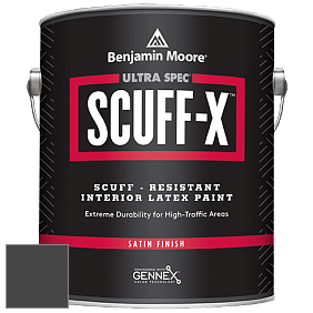 Benjamin Moore 486 Ultra Spec SCUFF-X Interior Satin Finish краска цвет 2118-10 Universal Black