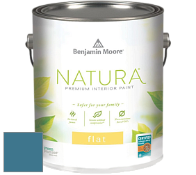 Benjamin Moore 512 Natura Interior Flat Finish матовая краска цвет 776 Santa Monica Blue