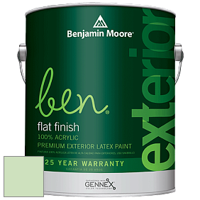 Benjamin Moore Ben 541 Waterborne Exterior Flat Finish краска цвет 548 Pastel Green