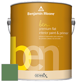 Benjamin Moore Ben W625 Premium Interior Latex Flat краска цвет NCS S 4040-G20Y 