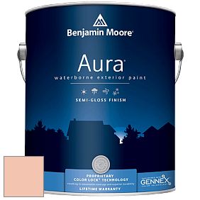 Benjamin Moore Aura 632 Waterborne Exterior Semi-Gloss Finish краска цвет 2168-50 Summer Melon