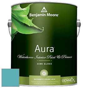 Benjamin Moore Aura 528 Waterborne Interior Semi-gloss Finish краска цвет 753 Santa Clara