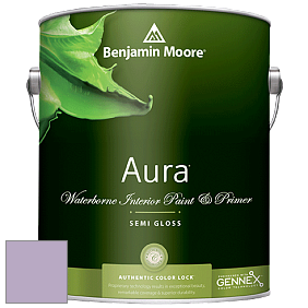 Benjamin Moore Aura 528 Waterborne Interior Semi-gloss Finish краска цвет 2072-50 Lavender Lipstick