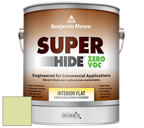 Benjamin Moore 355 Super Hide Zero Voc Interior Flat краска цвет 410 Citron Cocktail