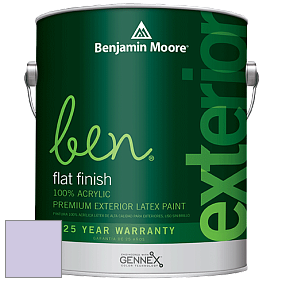 Benjamin Moore Ben 541 Waterborne Exterior Flat Finish краска цвет 1395 Grape Ice
