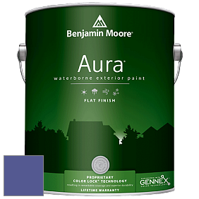 Benjamin Moore Aura 629 Waterborne Exterior Flat Finish краска цвет 2068-30 Scandinavian Blue