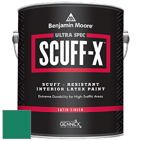 Benjamin Moore 486 Ultra Spec SCUFF-X Interior Satin Finish краска цвет 2046-20 Garden Green