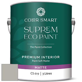COLOR SMART CS 619 SUPREM ECO PAINT матовая краска цвет 1473 Gray Huskie