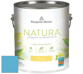 Benjamin Moore 512 Natura Interior Flat Finish матовая краска цвет 782 Blue Belle Island