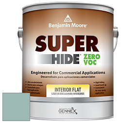 Benjamin Moore 355 Super Hide Zero Voc Interior Flat краска цвет 710 Kensington Green