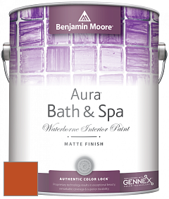 Benjamin Moore Aura 532 Bath & Spa Waterborne Interior Paint Matte Finish краска цвет RAL 2001 