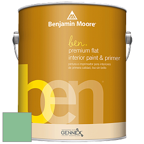 Benjamin Moore Ben W625 Premium Interior Latex Flat краска цвет 2036-40 Meadowlands Green