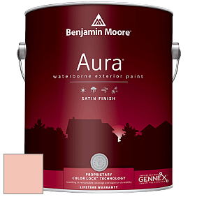 Benjamin Moore Aura 631 Waterborne Exterior Satin Finish краска цвет 024 Coral Buff