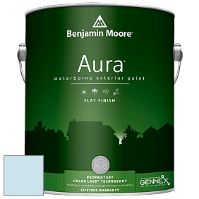 Benjamin Moore Aura 629 Waterborne Exterior Flat Finish краска цвет 792 Mystical Blue
