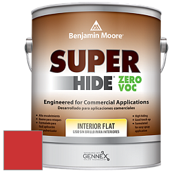 Benjamin Moore 355 Super Hide Zero Voc Interior Flat краска цвет RAL 3028 