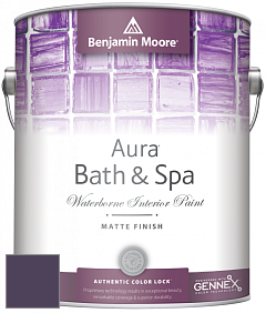 Benjamin Moore Aura 532 Bath & Spa Waterborne Interior Paint Matte Finish краска цвет 2071-10 Exotic Purple
