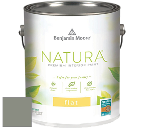 Benjamin Moore 512 Natura Interior Flat Finish матовая краска цвет 2138-40 Carolina Gull