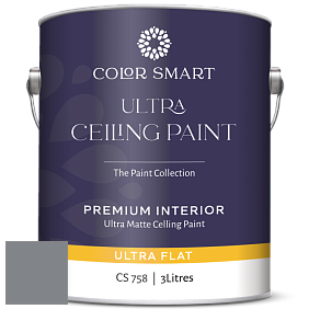 COLOR SMART CS 758 ULTRA CEILING PAINT ультраматовая краска цвет 1615 Rock Gray