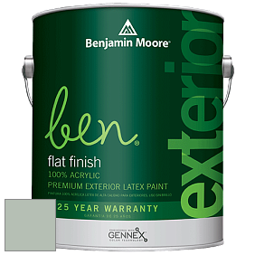 Benjamin Moore Ben 541 Waterborne Exterior Flat Finish краска цвет 696 Pleasant Valley