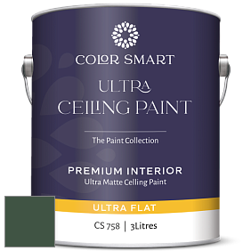 COLOR SMART CS 758 ULTRA CEILING PAINT ультраматовая краска цвет NCS S 7020-G10Y 