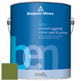 Benjamin Moore Ben W626 Premium Interior Latex Eggshell краска цвет NCS S 3560-G40Y 