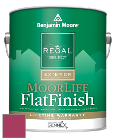 Benjamin Moore W105 Regal Select Exterior Paint-MoorLife Flat Finish краска цвет 2079-20 Blushing Red