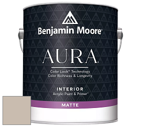 Benjamin Moore Aura 522 Interior Paint - Matte краска цвет 996 Ashen Tan