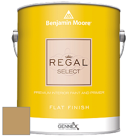 Benjamin Moore 547 Regal Select Waterborne Interior Flat Finish краска цвет 250 Porter Ridge Tan