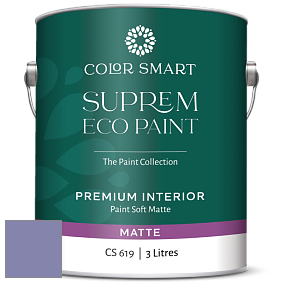 COLOR SMART CS 619 SUPREM ECO PAINT матовая краска цвет 1406 Purple Heart