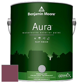 Benjamin Moore Aura 629 Waterborne Exterior Flat Finish краска цвет 2083-20 Cranberry Cocktail