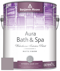 Benjamin Moore Aura 532 Bath & Spa Waterborne Interior Paint Matte Finish краска цвет 1447 Amethyst Sky