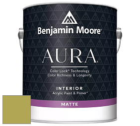 Benjamin Moore Aura 522 Interior Paint - Matte краска цвет 2146-30 Split Pea
