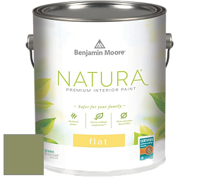 Benjamin Moore 512 Natura Interior Flat Finish матовая краска цвет 433 Forest Hills Green