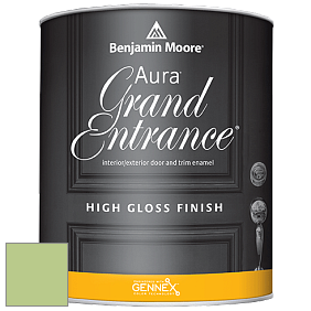 Benjamin Moore Aura 148 Grand Entrance High Gloss эмаль цвет 425 Lime Twist