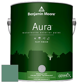 Benjamin Moore Aura 629 Waterborne Exterior Flat Finish краска цвет 642 Palm Trees