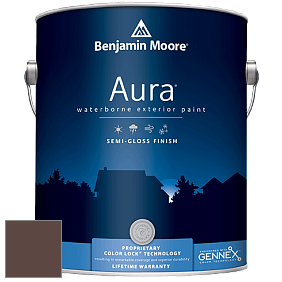 Benjamin Moore Aura 632 Waterborne Exterior Semi-Gloss Finish краска цвет 2113-10 Chocolate Sundae