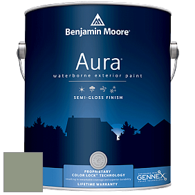 Benjamin Moore Aura 632 Waterborne Exterior Semi-Gloss Finish краска цвет 467 High Park