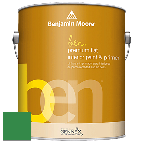 Benjamin Moore Ben W625 Premium Interior Latex Flat краска цвет 2037-20 Jade Green