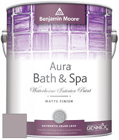 Benjamin Moore Aura 532 Bath & Spa Waterborne Interior Paint Matte Finish краска цвет 2113-50 Mauve Desert