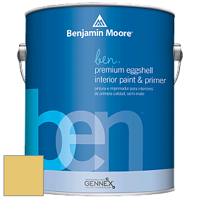 Benjamin Moore Ben W626 Premium Interior Latex Eggshell краска цвет 370 Yellow Tone