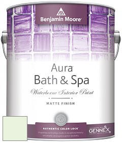 Benjamin Moore Aura 532 Bath & Spa Waterborne Interior Paint Matte Finish краска цвет 2032-70 Lime Sorbet