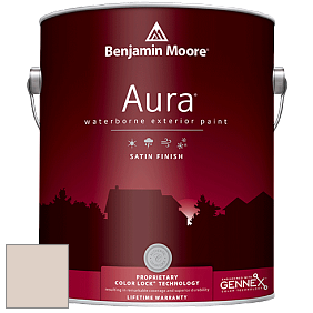 Benjamin Moore Aura 631 Waterborne Exterior Satin Finish краска цвет 988 Frosted Toffee