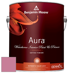 Benjamin Moore Aura 526 Waterborne Interior Satin Finish покрытие цвет 2084-40 Precious Pink