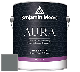Benjamin Moore Aura 522 Interior Paint - Matte краска цвет 1595 Rocky Coast