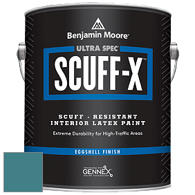 Benjamin Moore 485 Ultra Spec SCUFF-X Interior Eggshell Finish краска цвет 727 Calypso Blue